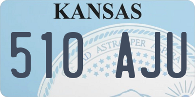KS license plate 510AJU