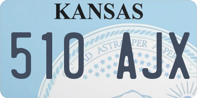 KS license plate 510AJX