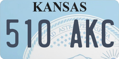 KS license plate 510AKC