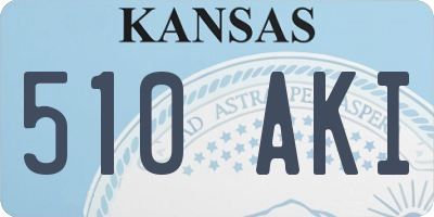 KS license plate 510AKI