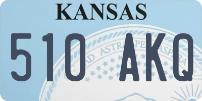 KS license plate 510AKQ