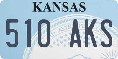 KS license plate 510AKS