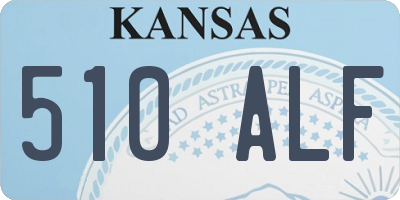 KS license plate 510ALF