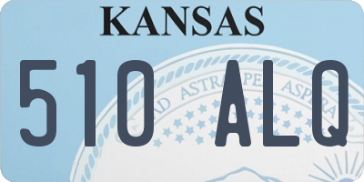 KS license plate 510ALQ