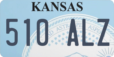 KS license plate 510ALZ