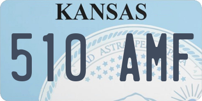 KS license plate 510AMF