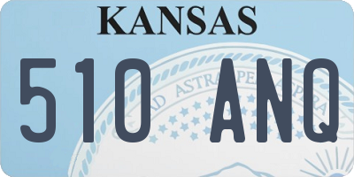 KS license plate 510ANQ