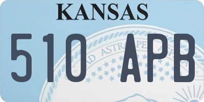KS license plate 510APB