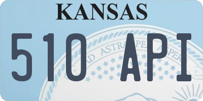 KS license plate 510API