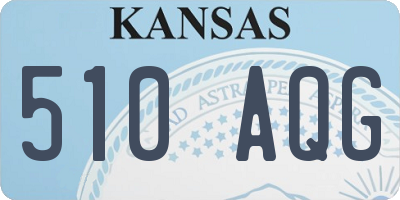KS license plate 510AQG