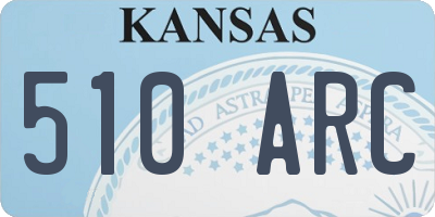 KS license plate 510ARC