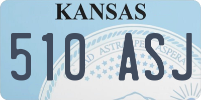 KS license plate 510ASJ