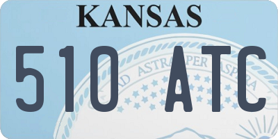 KS license plate 510ATC