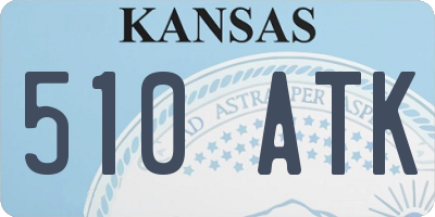 KS license plate 510ATK