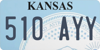 KS license plate 510AYY