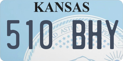 KS license plate 510BHY