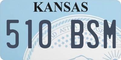 KS license plate 510BSM