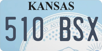 KS license plate 510BSX
