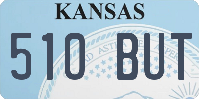 KS license plate 510BUT