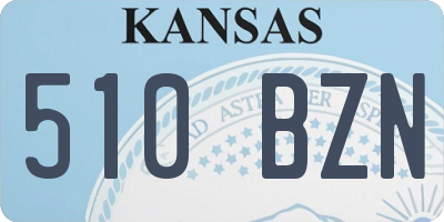 KS license plate 510BZN