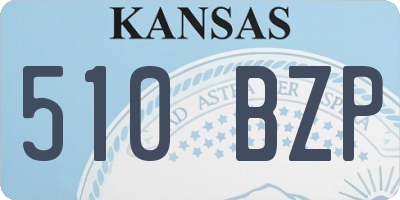 KS license plate 510BZP