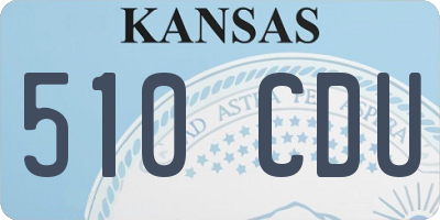 KS license plate 510CDU