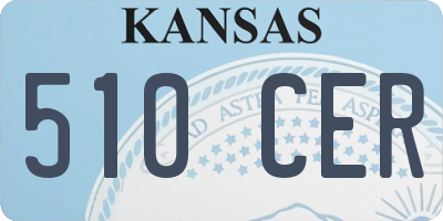 KS license plate 510CER