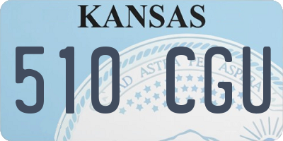 KS license plate 510CGU