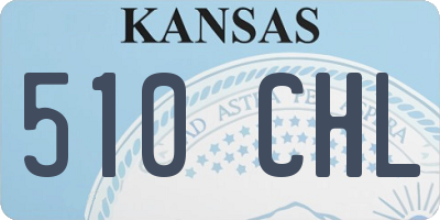 KS license plate 510CHL
