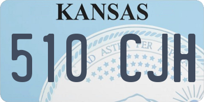 KS license plate 510CJH