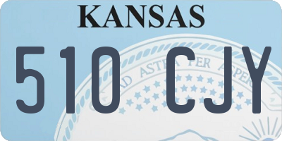 KS license plate 510CJY