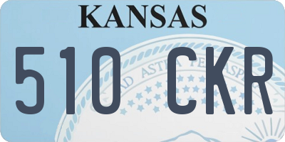 KS license plate 510CKR