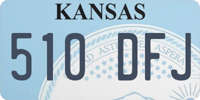 KS license plate 510DFJ