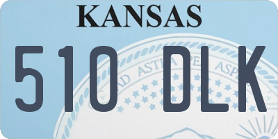 KS license plate 510DLK