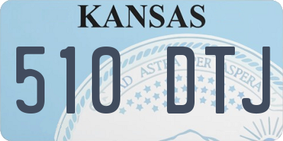 KS license plate 510DTJ