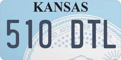 KS license plate 510DTL