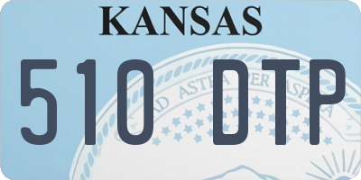 KS license plate 510DTP