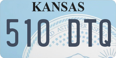KS license plate 510DTQ