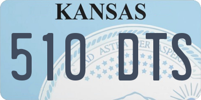 KS license plate 510DTS