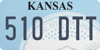 KS license plate 510DTT