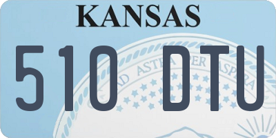 KS license plate 510DTU