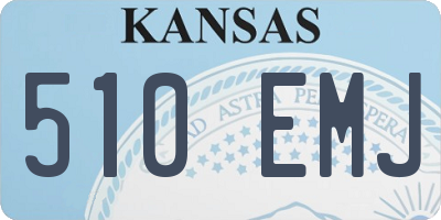 KS license plate 510EMJ