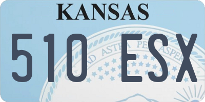 KS license plate 510ESX