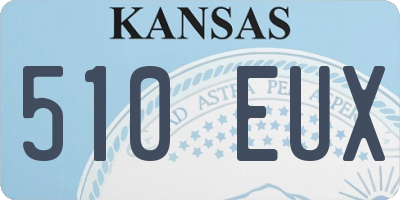KS license plate 510EUX