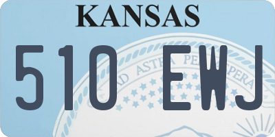 KS license plate 510EWJ