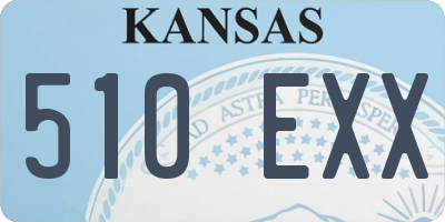KS license plate 510EXX