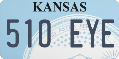 KS license plate 510EYE