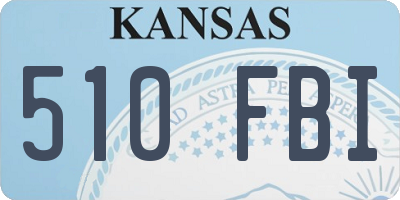 KS license plate 510FBI