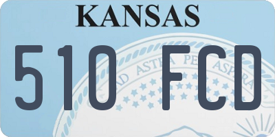 KS license plate 510FCD