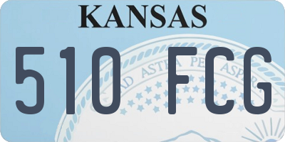 KS license plate 510FCG